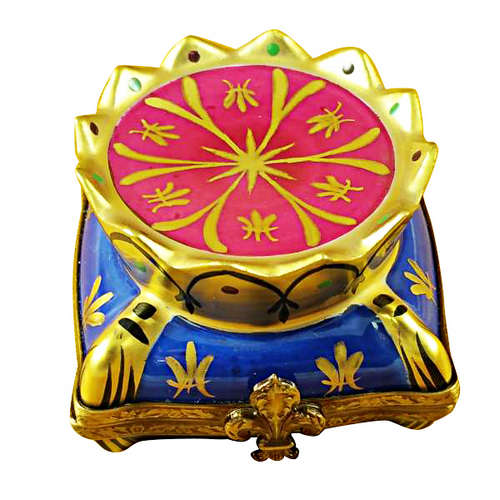 Magnifique Crown on Pillow Limoges Box