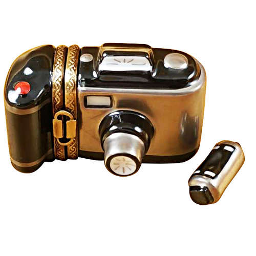 Magnifique Camera with Film Limoges Box