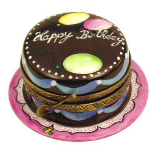Magnifique Chocolate Birthday Cake Limoges Box