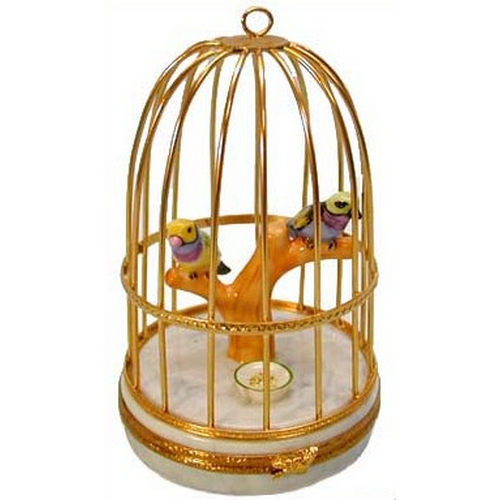 Artoria Tanagers in Cage Limoges Box