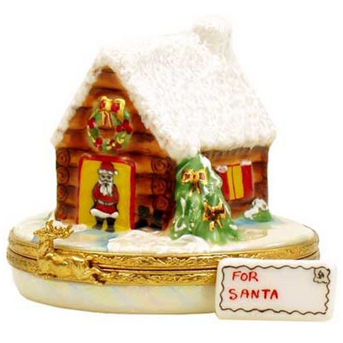 Artoria Santa's House Limoges Box