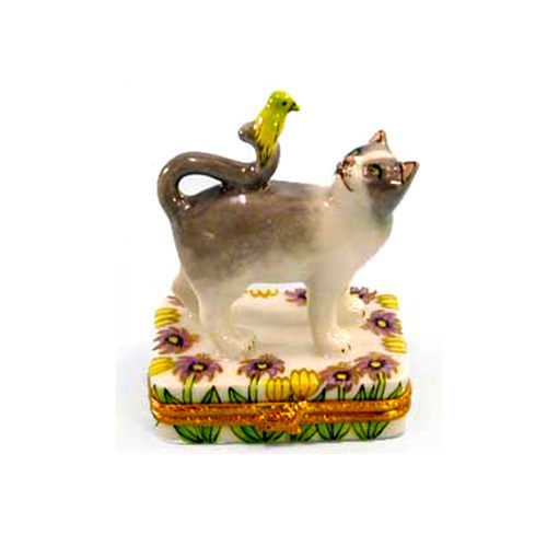 Artoria Cat and Canary Limoges Box