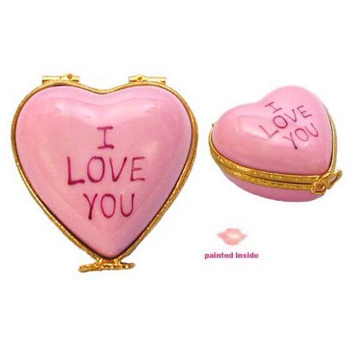 Artoria Candy Heart - I Love You Limoges Box