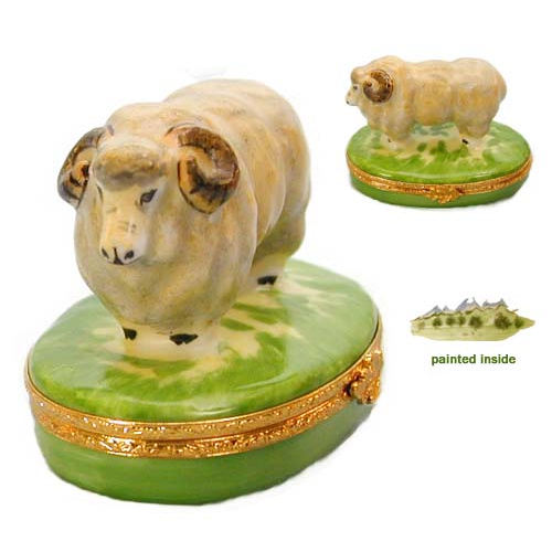 Artoria Merino Sheep Limoges Box