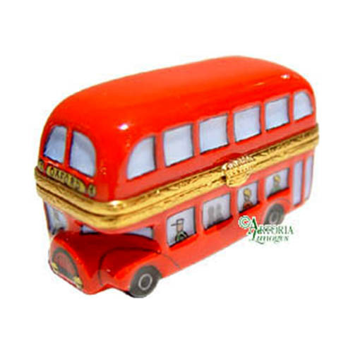 Artoria London Double Decker Bus Limoges Box