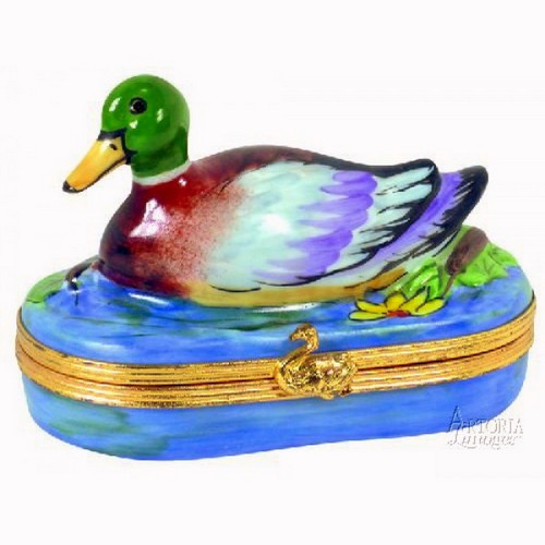 Artoria Mallard Duck Limoges Box