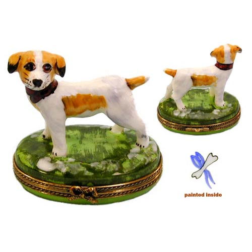 Chamart Jack Russell Dog Limoges Box
