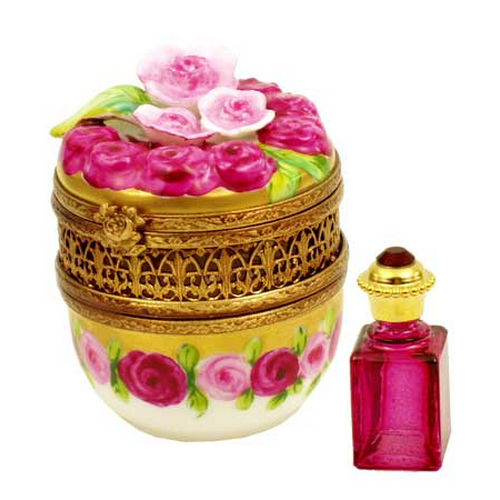 Chamart Roses and More Roses Perfume Limoges Box