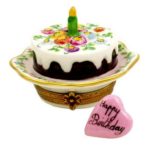 Chamart Party Time Birthday Cake Limoges Box