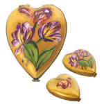 Chamart Gold Tulips Heart