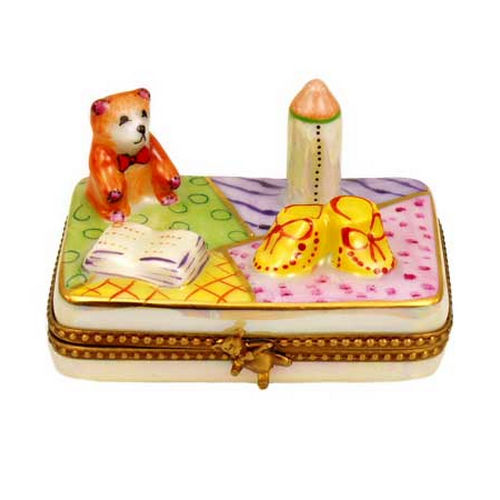 Chamart New Baby Rectangle Limoges Box