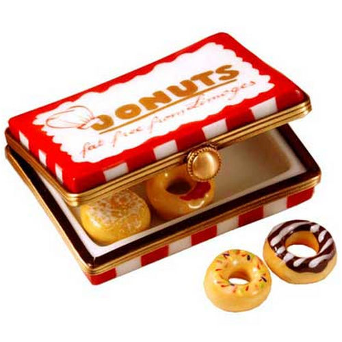 Rochard Donut Box with 6 Donuts Limoges Box