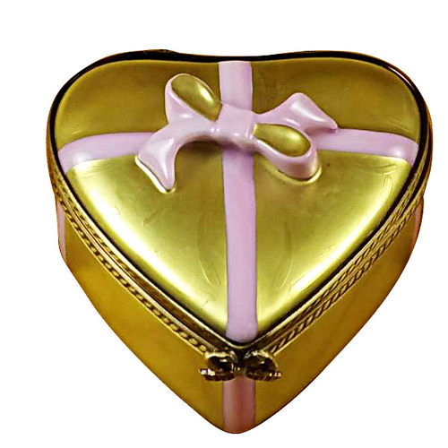 Rochard Gold Chocolates Candy Heart Limoges Box