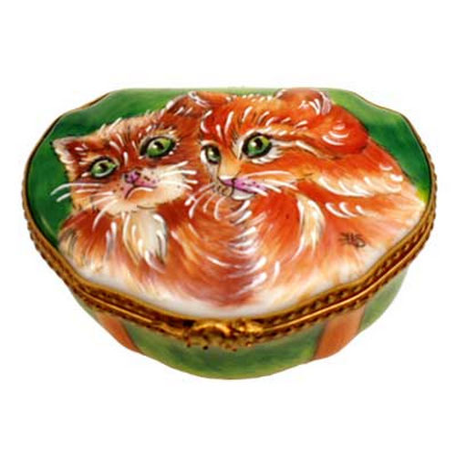 Rochard Studio Collection Two Cats Limoges Box