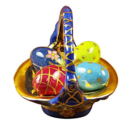 Rochard Easter Eggs in Basket Limoges Box