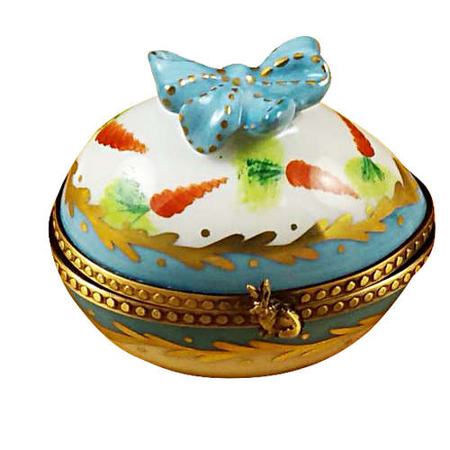 Rochard Egg with Bow and Bunny Limoges Box