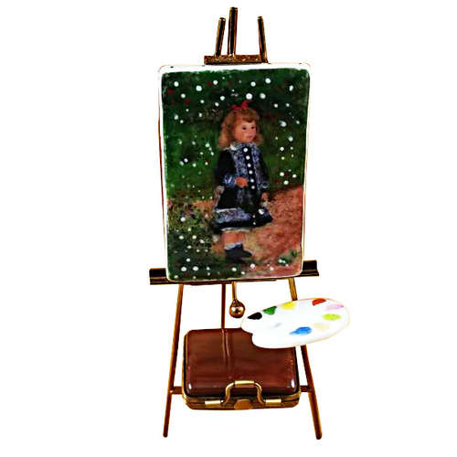 Rochard Easel with Paints Monet Limoges Box