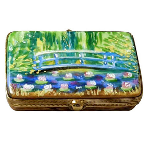 Rochard Monet's Japanese Foot Bridge Paint Box Limoges Box