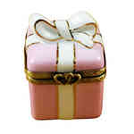 Rochard Pink Gift Wrapped Box with Gold Ribbon