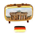 Rochard German Travel Suitcase with Flag