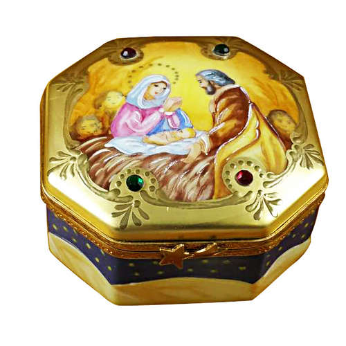 Rochard Nativity Octagon Limoges Box