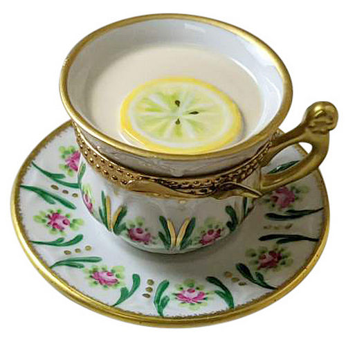 Rochard Cup of Tea - Lemon Limoges Box
