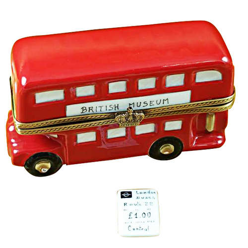 Rochard London Double Decker Bus Limoges Box
