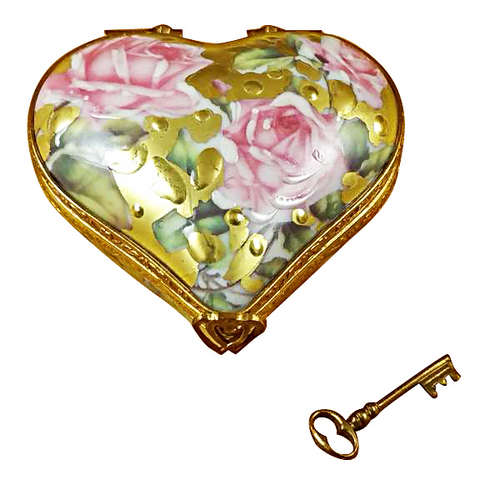 Rochard Heart - Key To My Heart Limoges Box