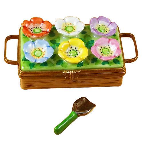 Rochard Flower Box with Spade Limoges Box