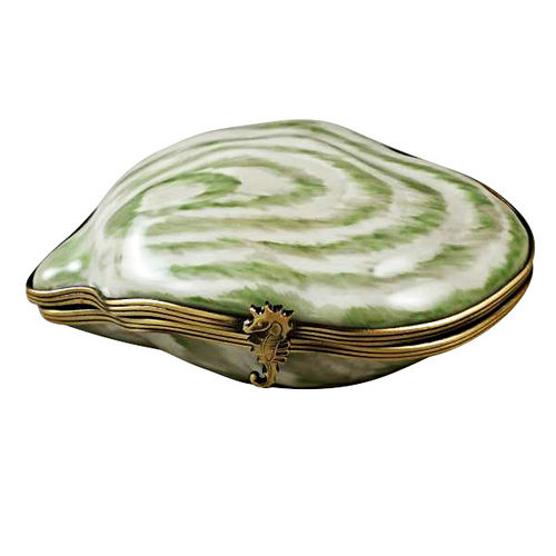Rochard Oyster Shell with Pearl Limoges Box