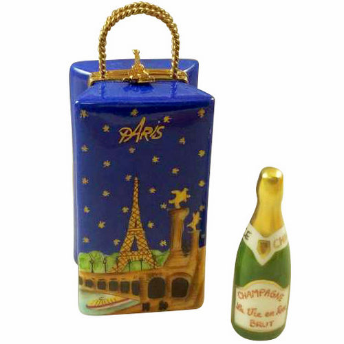 Rochard Paris by Night Gift Bag with Champagne Limoges Box
