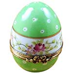 Rochard Green Egg with Flowers