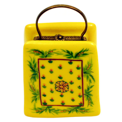 Chanille Yellow Provence Purse Limoges Box